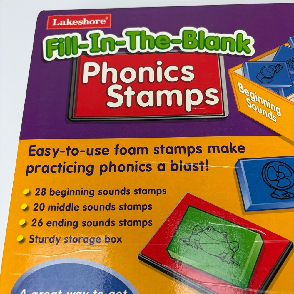Lakeshore fill in the blanks phonics stamps set - Picture 2 of 9